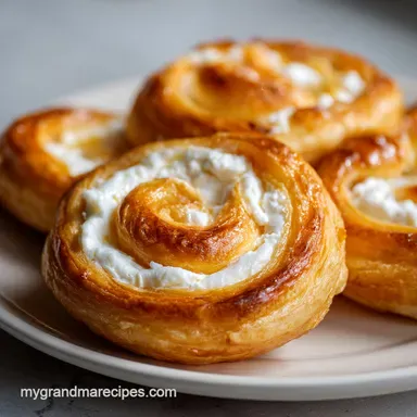 Cheese Crescent Danishes in 30 Minutes Recipe Card