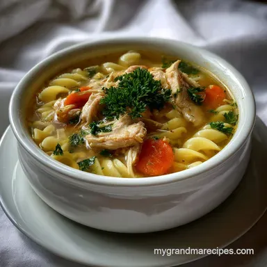 Chicken Noodle Soup From Scratch: Collagen-Rich Broth Recipe Card