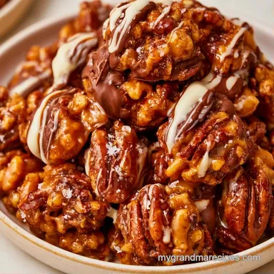Chocolate Pecan Candy in 15 Minutes Recipe Card