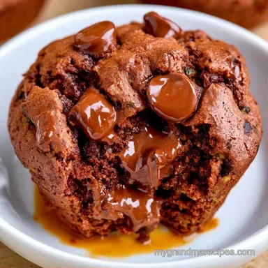 Chocolate Zucchini Muffins in 35 Minutes Recipe Card