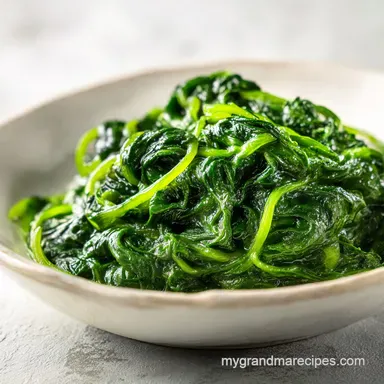 Creamed Spinach in 25 Minutes Recipe Card