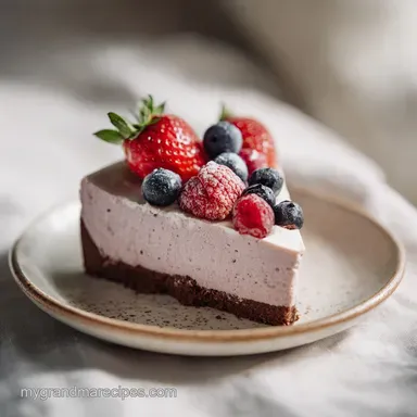 No Bake Cheesecake: Creamy Filling for 12 Servings Recipe Card