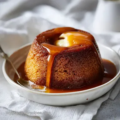 Sticky Toffee Pudding: A Fudgy Date Sponge in 55 Minutes Recipe Card