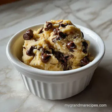 Edible Cookie Dough Recipe for One: Ready in 6 Minutes