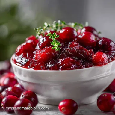 Cranberry Sauce Recipe in 15 Minutes Recipe Card