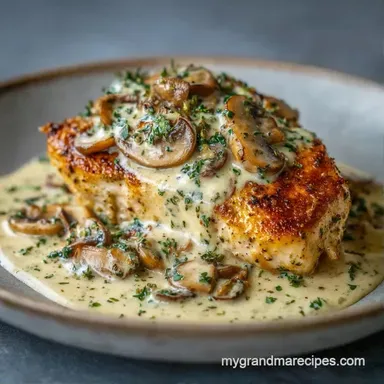 Creamy Mushroom Chicken in 30 Minutes Recipe Card