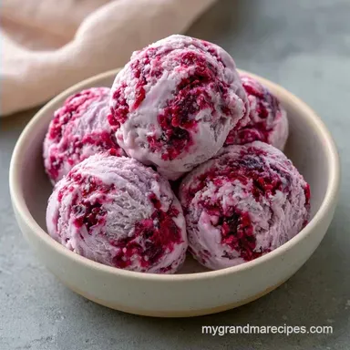 Plum Ice Cream with Fresh Plums