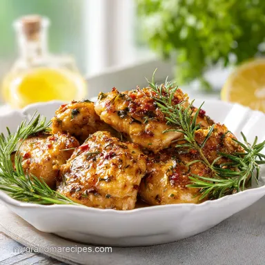 Slow Cooker Creamy Tuscan Chicken for 6 Servings Recipe Card