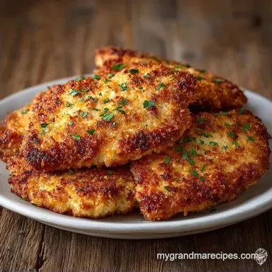 Crispy Parmesan Chicken in 25 Minutes Recipe Card