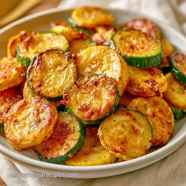 Sheet Pan Zucchini with Squash Recipe Card