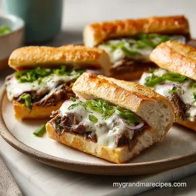 French Dip Sandwiches: Slow-Cooked for 8 Hours Recipe Card