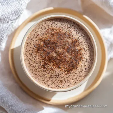 Easy Coffee Smoothie Recipe with Protein for 1 Serving Recipe Card