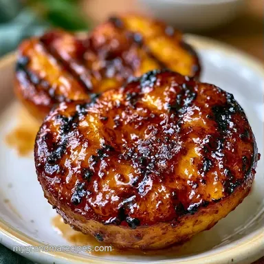 Easy Grilled Peaches in 15 Minutes Recipe Card
