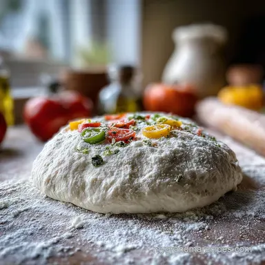 Easy Pizza Dough Recipe: Crispy Baked Crust Recipe Card