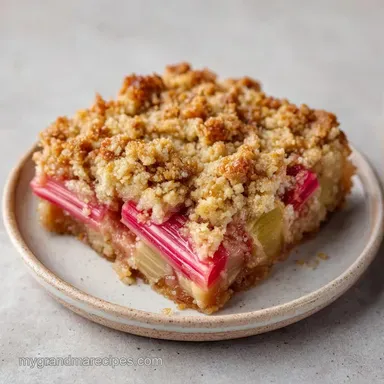 Rhubarb Crisp with Tapioca Recipe Card