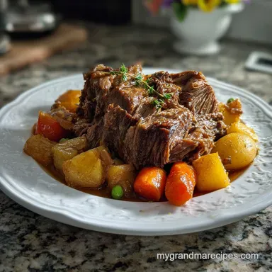 Beef Pot Roast Recipe: Succulent and Fork-Tender Recipe Card