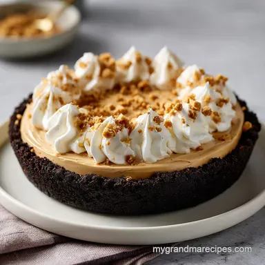 Giant Reeses Peanut Butter Pie: Silky Recipe Card
