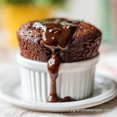 Gooey Chocolate Cake Cup for Two in 2 Minutes Recipe Recipe Card