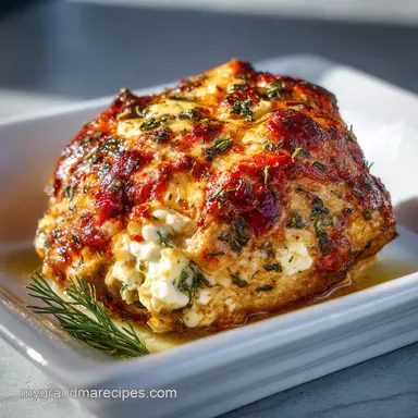 Greek Chicken Meatball Recipe: Baked Tender Recipe Card