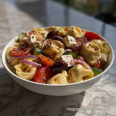 Greek Tortellini Salad: Zesty Pasta Side
