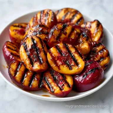 Grilled Stone Fruit Dessert in 25 Minutes Recipe Card