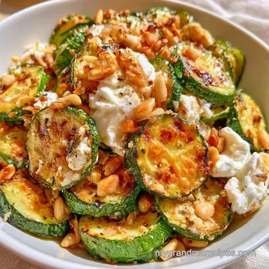Grilled Zucchini Goat Cheese for 4 Recipe Card