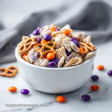 Halloween Chex Mix in 10 Minutes Recipe Card