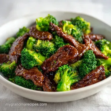 Beef and Broccoli in 25 Minutes Recipe Card