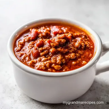 Homemade Hot Dog Chili with Ground Beef in 30 Minutes Recipe Card