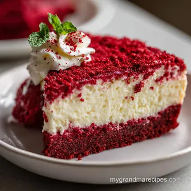 Red Velvet Cheesecake with Chocolate Wafer Crust in 100 Minutes