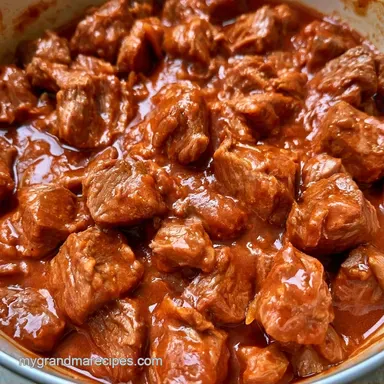 Hungarian Goulash Dutch Oven One-Pot Recipe Card
