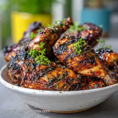 Jerk Chicken Recipe for 5 Servings Recipe Card