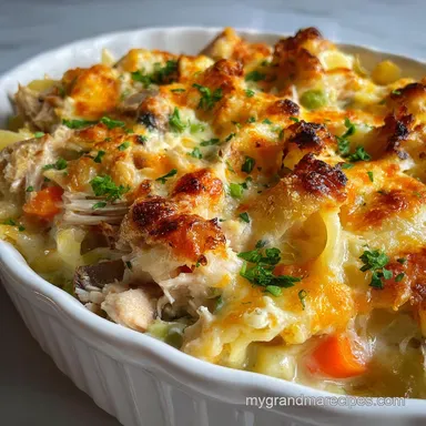 Leftover Turkey Noodle Casserole: 40 Min Recipe Card