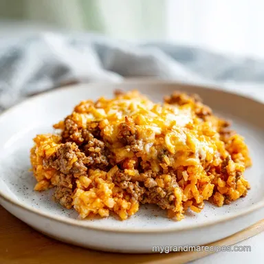 Low Carb Taco Casserole: One-Pan Recipe Card