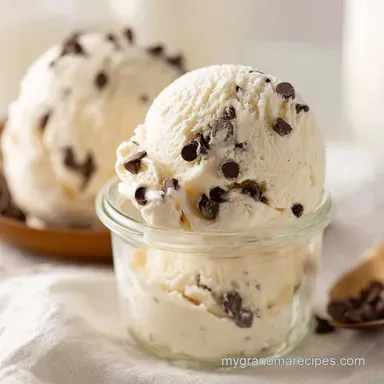 Velvety Mason Jar Ice Cream Recipe Card