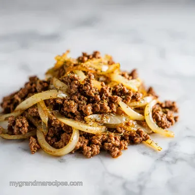 Pan-Seared Mediterranean Ground Beef Stir Fry in 25 Minutes Recipe Card