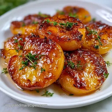 Olive Oil Baked Peaches in 30 Minutes Recipe Card