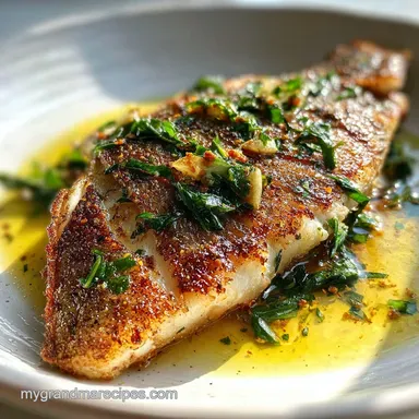 Pan Seared Snapper - Shatteringly Crispy Skin Recipe Card