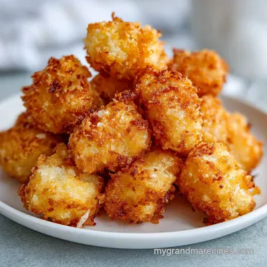 Panko Crusted Fried Cheese Curds Recipe: Crispy for 5 Servings Recipe Card