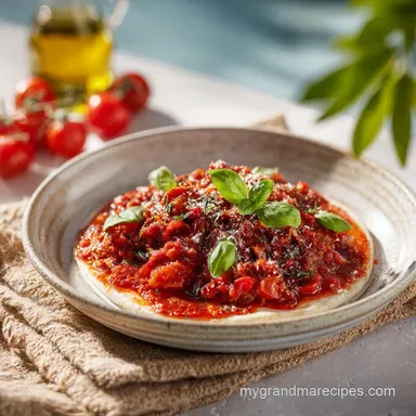 Pizzaiola Sauce Recipe for 4 Servings Recipe Card