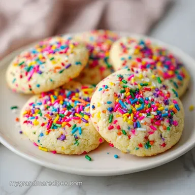 Pudding Cookies With Sprinkles: Velvety Recipe Card