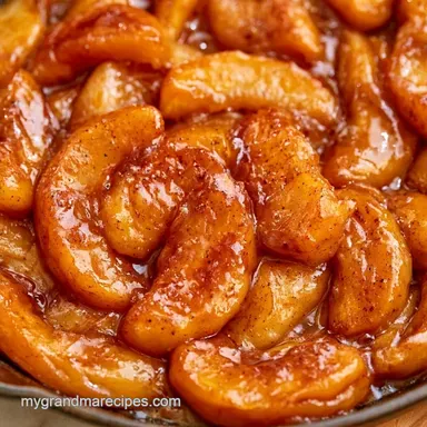 Quick Skillet Apple Pie for 8 Servings Recipe Card