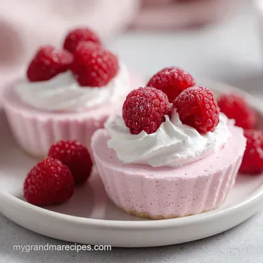 Raspberry Mousse Cups Video: Ready in 33 Minutes Recipe Card