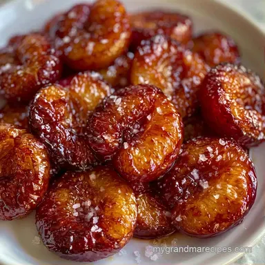 Savory Roasted Plums in 25 Minutes Recipe Card