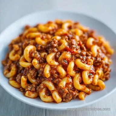 Beef and Macaroni in 30 Minutes