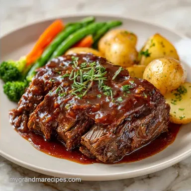 Slow Cooker Pot Roast for 8 Servings