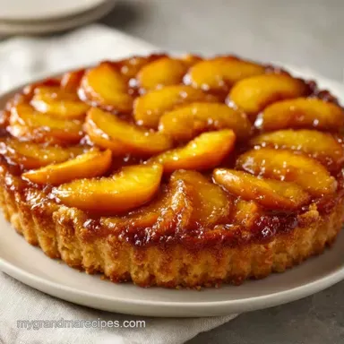 Peach Cobbler with Fresh Peaches Recipe Card