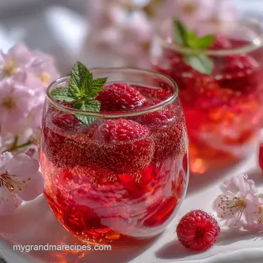 Popular Valentines Day Mocktail Everyone Is Pinning with Sparkling Raspberry in 10 Minutes Recipe Card