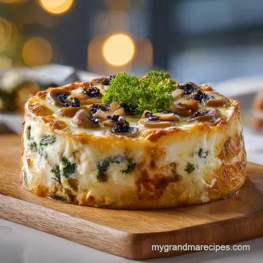 Spinach Mushroom Lasagna in 55 Minutes Recipe Card