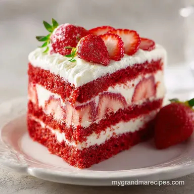 Strawberry Layer Cake with Buttercream | 1 Hour Recipe Card